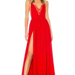 Red Michael Castello X Revolve Justin Gown